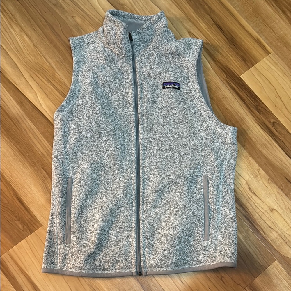 Patagonia Heathered Gray Fleece Vest